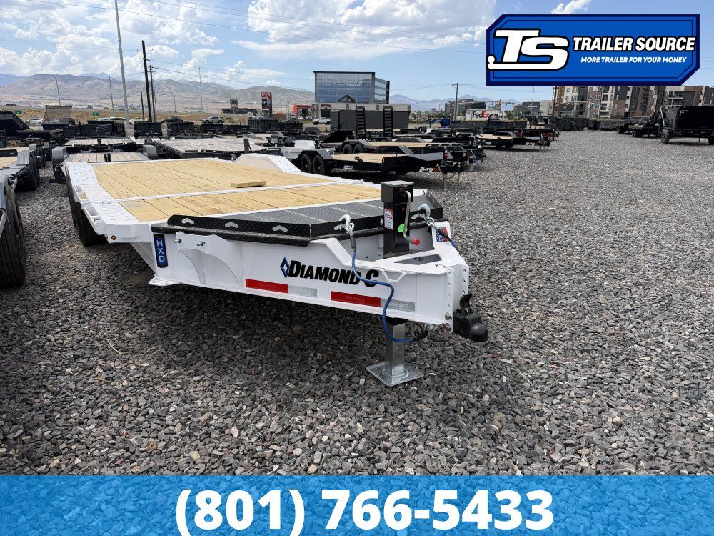 8.5x22 Diamond C HXD 207 Wide Body w/ Drive Over Fenders Tilt Trailer - 15.5K GVWR -