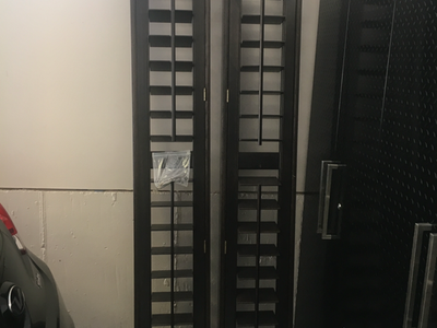 Shutters for entry door side lights