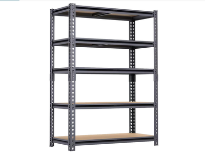 New in Box 5 Tier Storage Shelves, 60" H x 28" W x 12" D Metal Heavy Duty Garage Shelving Unit,