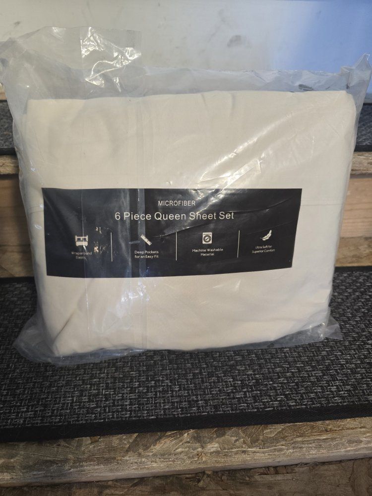 6 piece queen sheet set