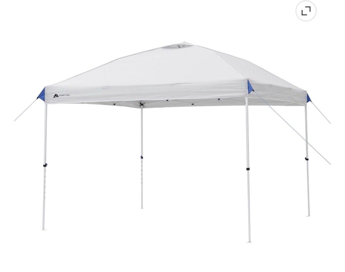 Ozark Trail 10x10 Instant Setup Gazebo Canopy Tent UPF 50+ White, 100 Sq Ft Shade