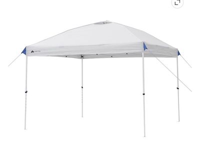 Ozark Trail 10x10 Instant Setup Gazebo Canopy Tent UPF 50+ White, 100 Sq Ft Shade