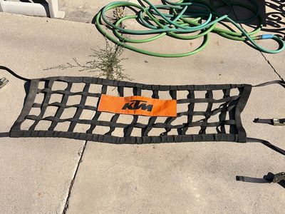 KTM Tailgate Cargo Net with Tie-Down Straps