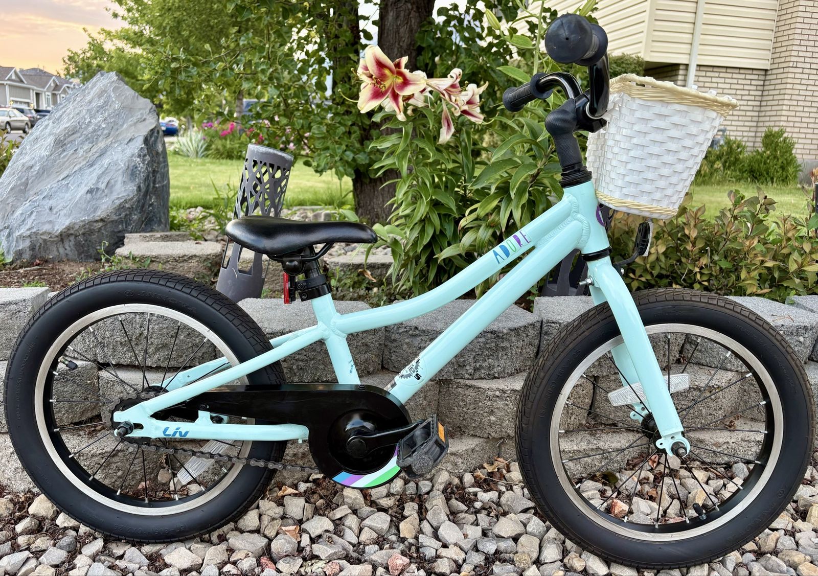 Liv Adore 16 Kids' Bike - Mint Green, 16-inch Wheels, with Basket