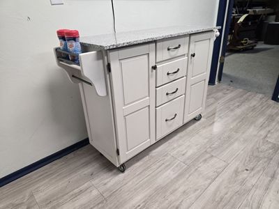 White moble coffee station