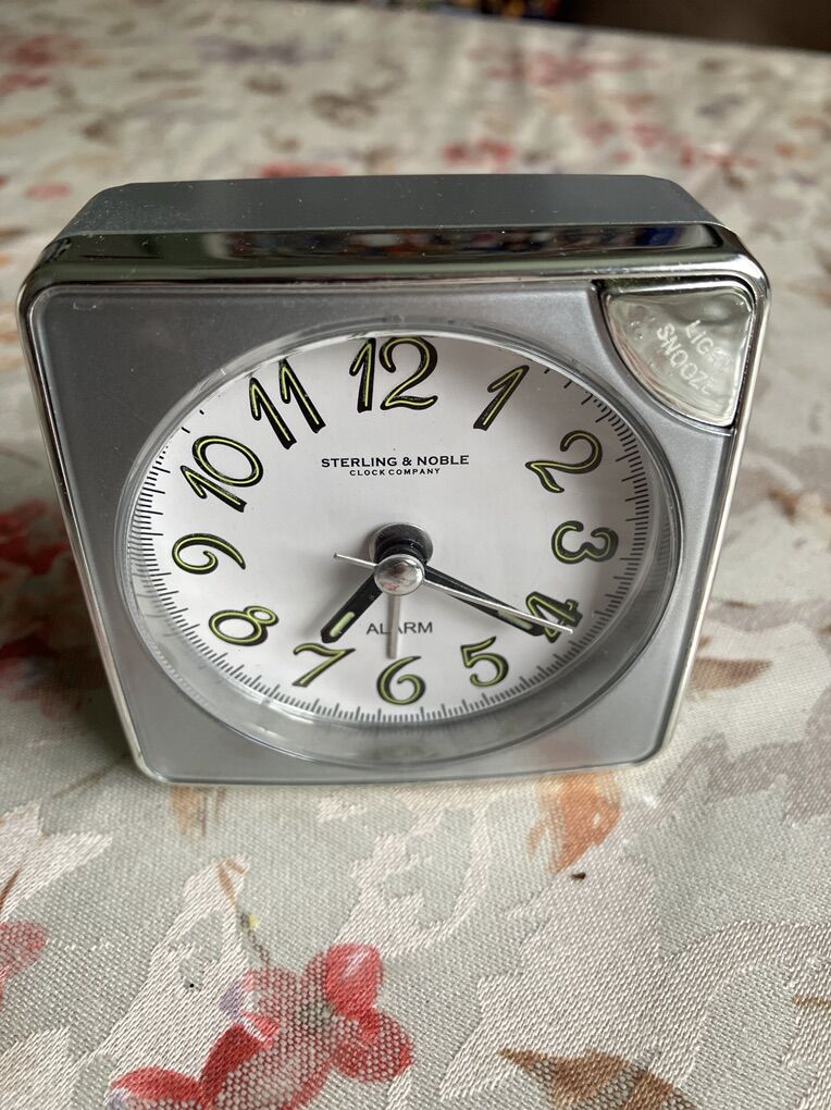 Like New Sterling & Noble Travel Alarm Clock