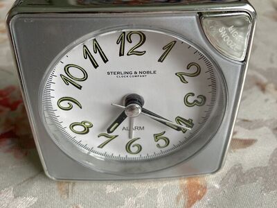 Like New Sterling & Noble Travel Alarm Clock