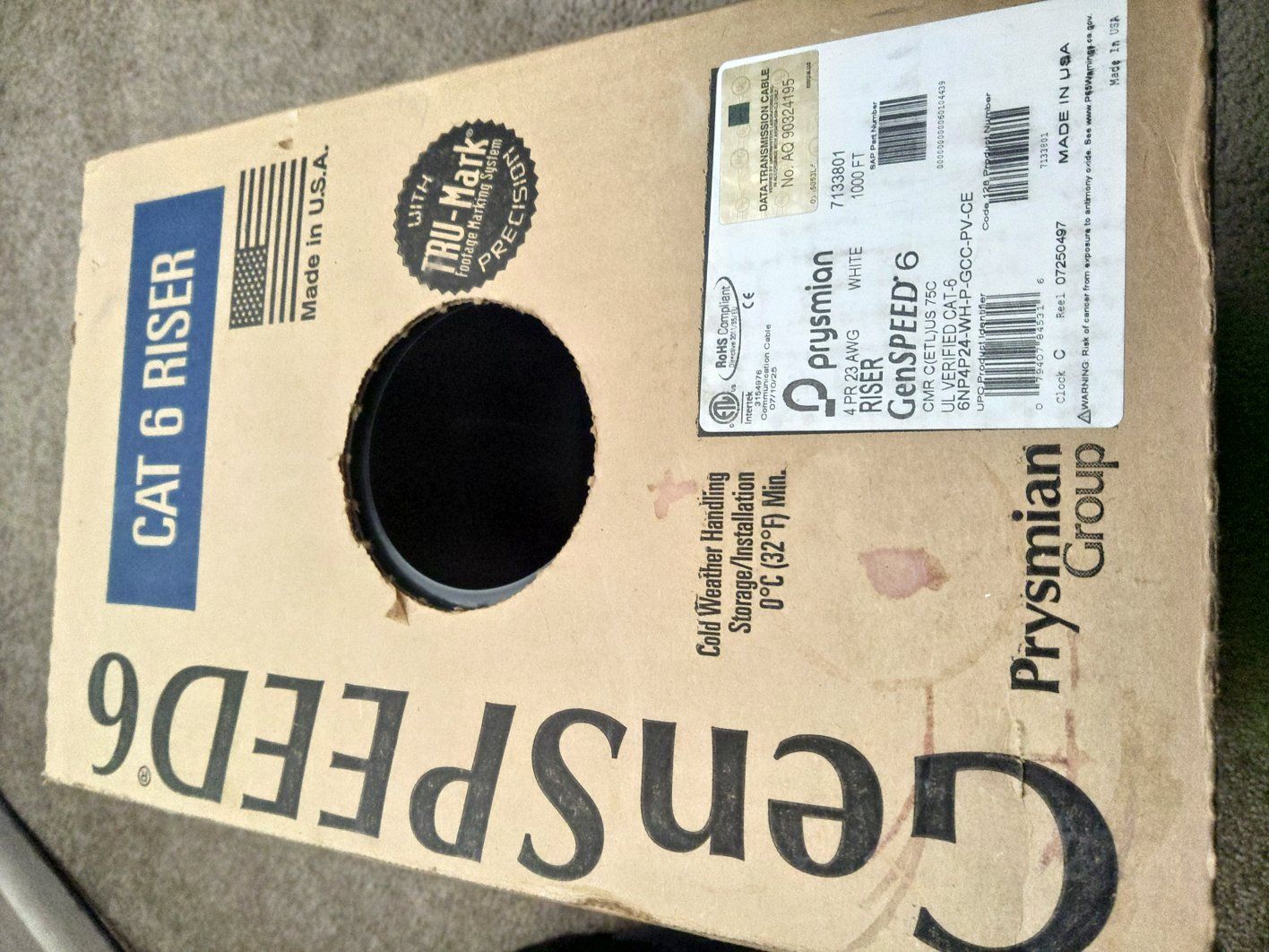 GenSPEED 6 Cat6 cable 23AWG