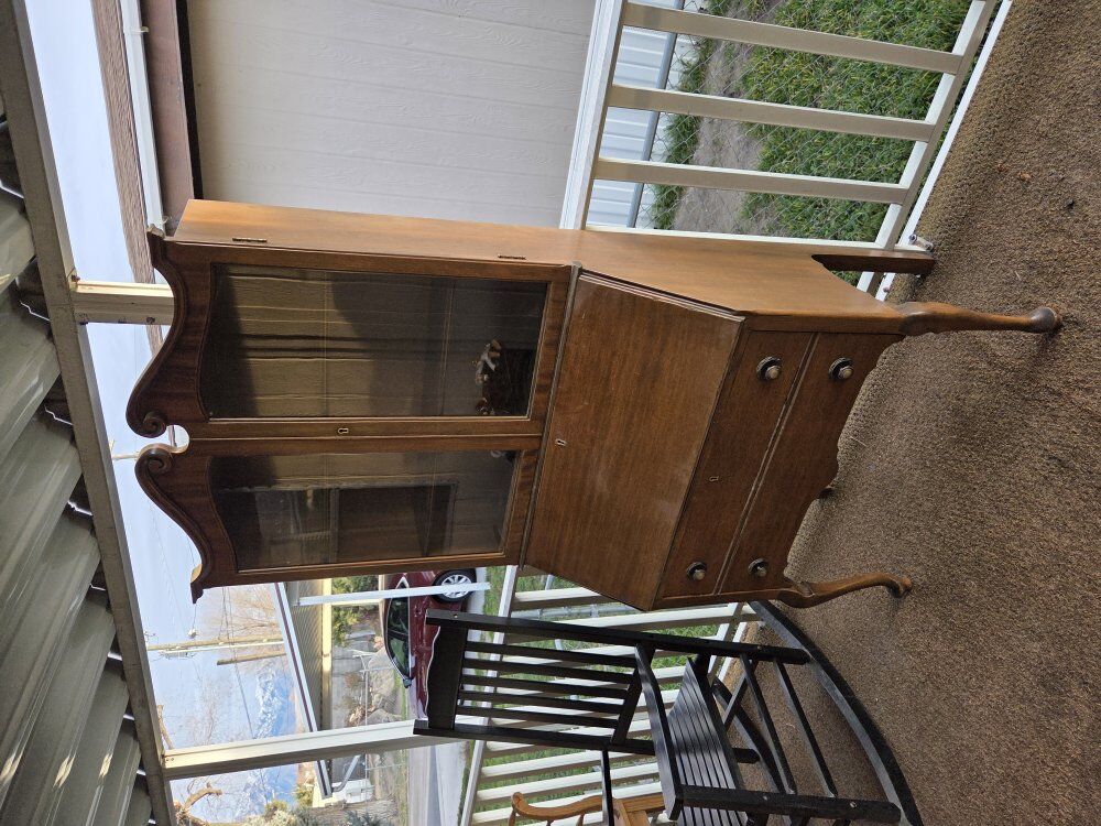 Secretary desk with hutch