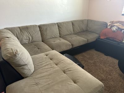 Microfiber sectional
