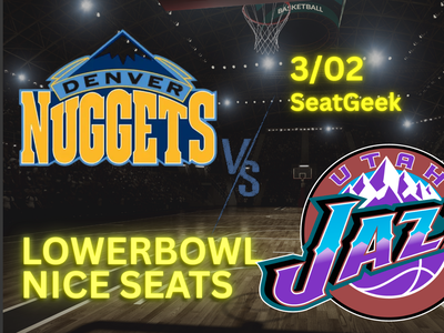 4 Nuggets @ Jazz Lowerbowl Tonight 2/26 Jazz vs Nuggets Jazz Tickets