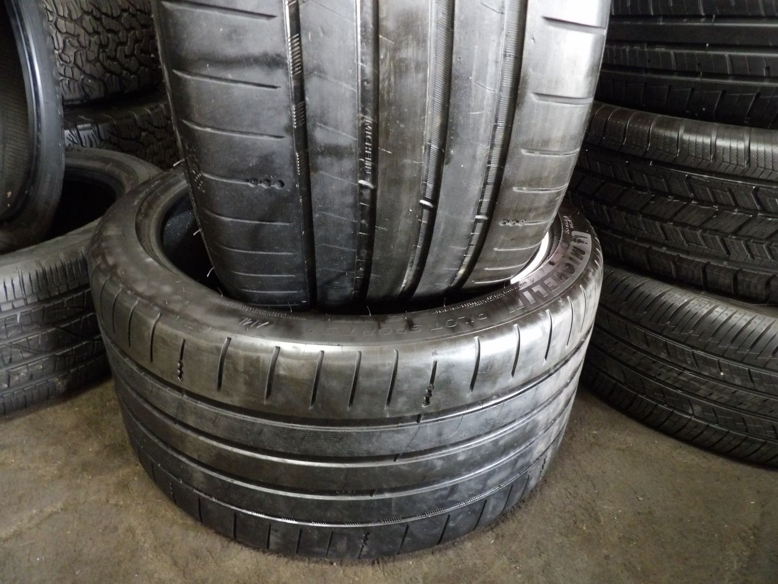325/30R21 MICHELIN PILOT SPORT S5 PAIR OF TWO USED TIRES