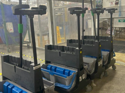 Cleaning set - Flat mop with bucket