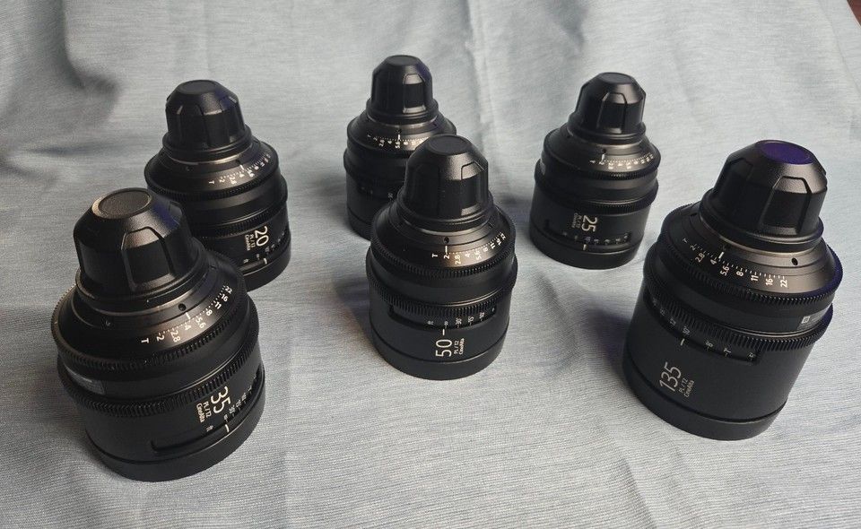 Sony SCL-PK6 CineAlta V2 PL Mount Prime Lens Set 20 / 25 / 35 / 50 / 85 / 135mm