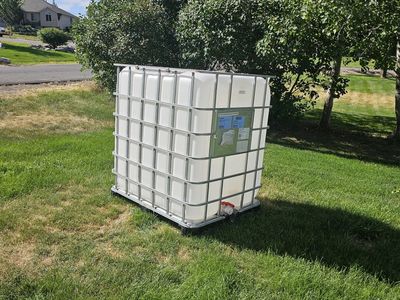 ibc tote and cage food grade great for many things last one .