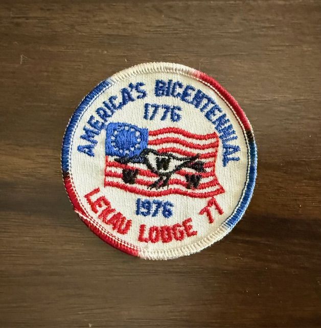 Vintage 1976 America Bicentennial Lekau Lodge 77 Boy Scout Patch