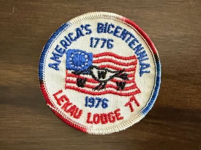 Vintage 1976 America Bicentennial Lekau Lodge 77 Boy Scout Patch