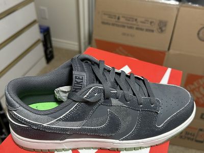 Nike Dunk Low Retro ‘HALLOWEEN’ Iron Grey Phantom Scream Green DQ7681-001 Mens Size 10