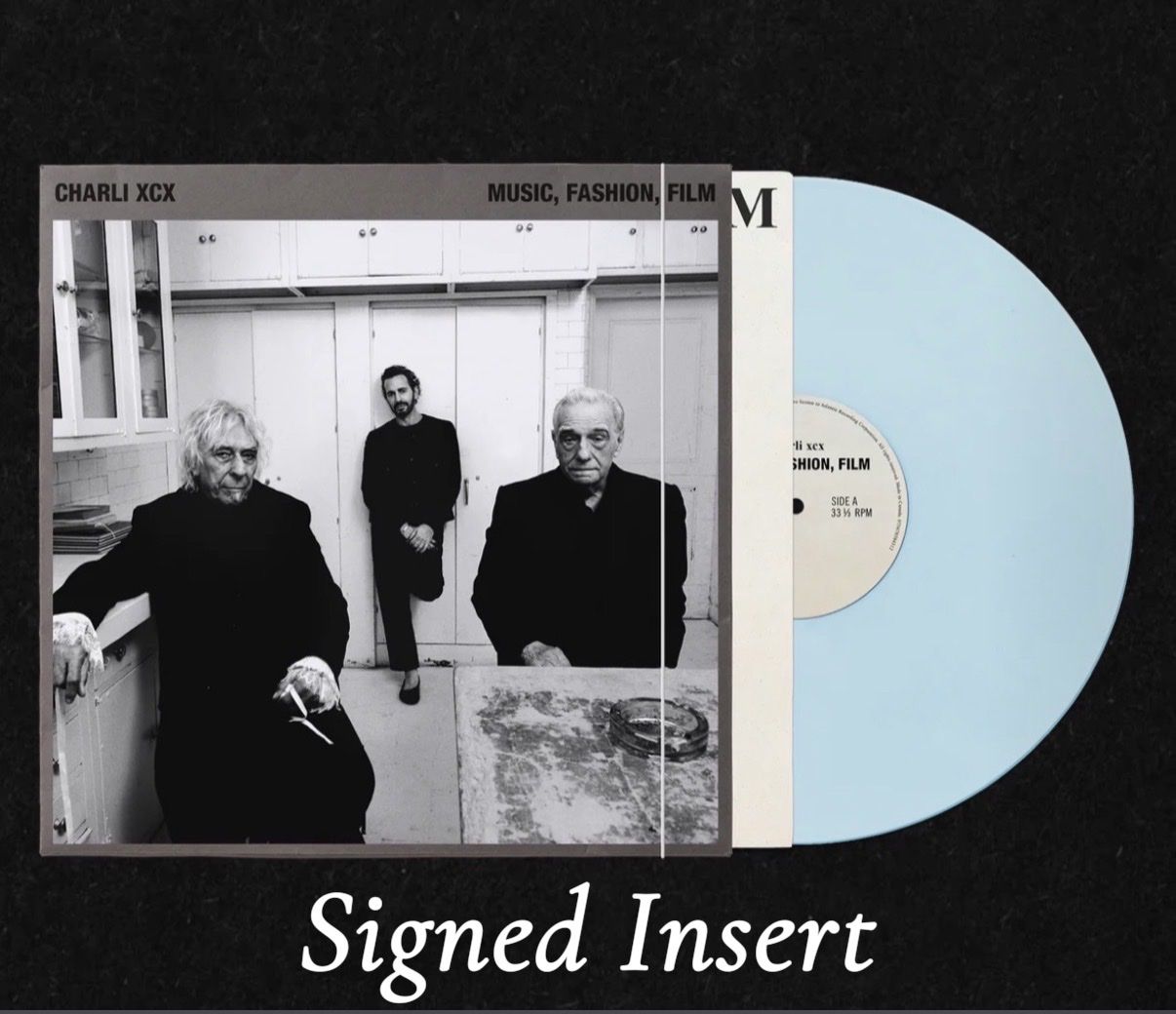 Charli XCX-SIGNED Music Fashion Film-Autographed Art Card-Baby Blue Vinyl-SEALED-Sold out everywhere-RARE
