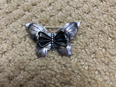 Sterling Silver Butterfly Pin/Brooch - Beautiful and Vintage