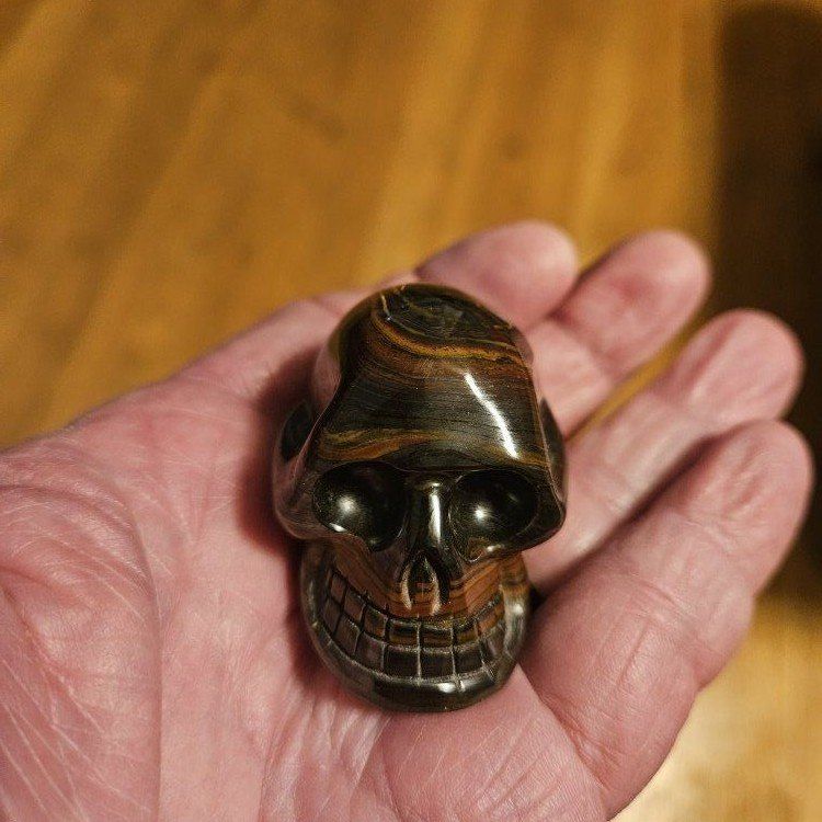 ROCK SKULL POLISHED