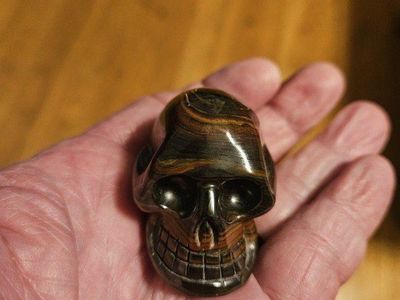 ROCK SKULL POLISHED
