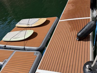 Dock Holiday EFoil Inflatable Dock 2-Port, PVC/EVA Foam Decking