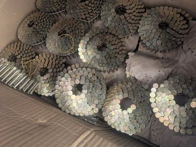 half a box of coiled roofing nails