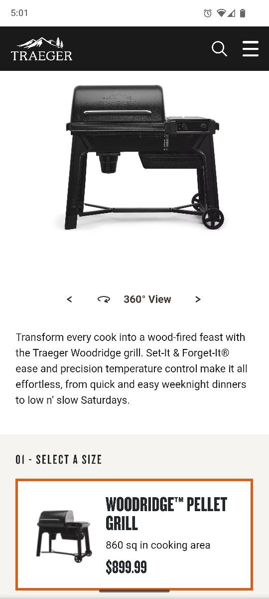 Traeger Woodridge Brand New in Box