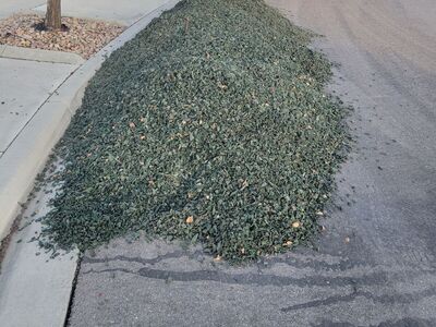 Landscape rubber mulch