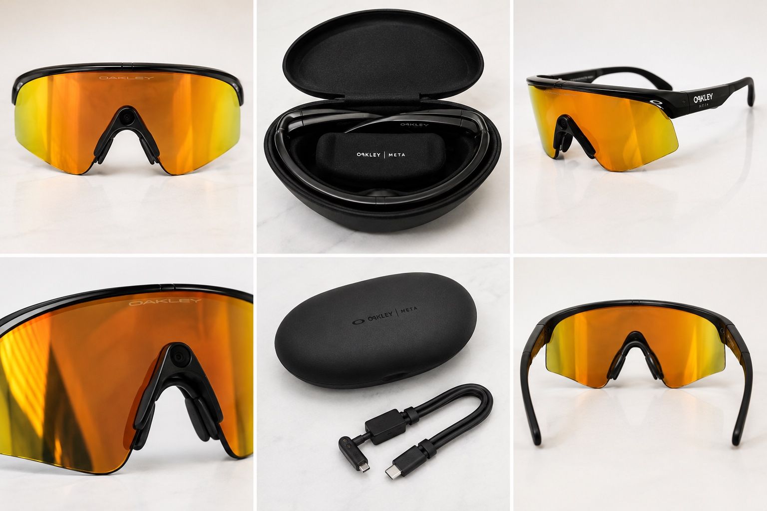 Like New Oakley Meta HSTN Smart Glasses – Worn Twice – Charging Case Included