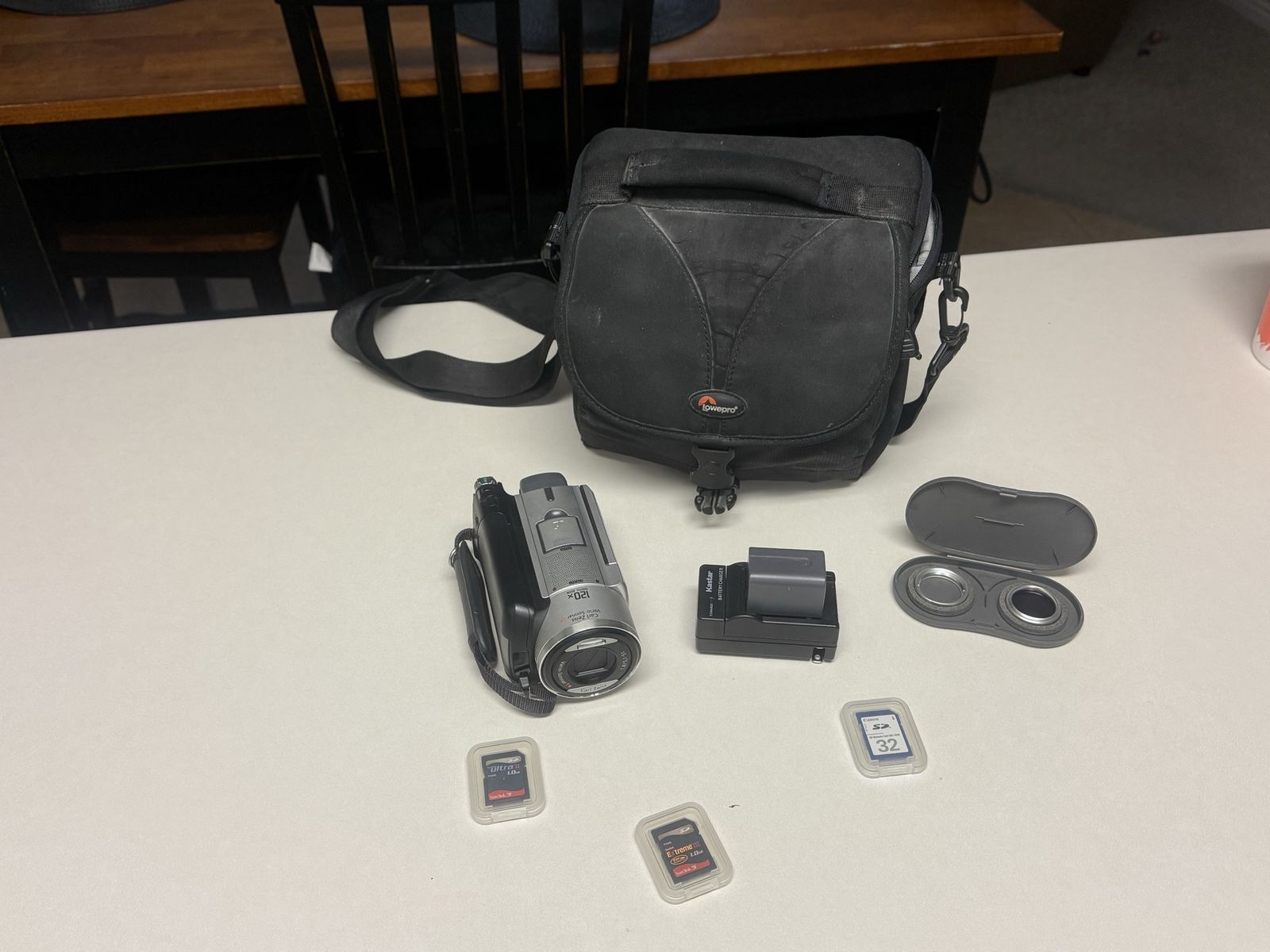 Sony DCR-SR100 Handycam Camcorder 30GB HDD w/ 3.0 Megapixels & Accessories