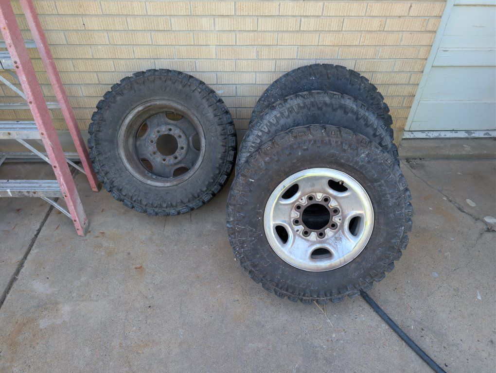Goodyear Tires & 8-Lug Steel Wheels - Fits Chevy 2500 (1999-2010)