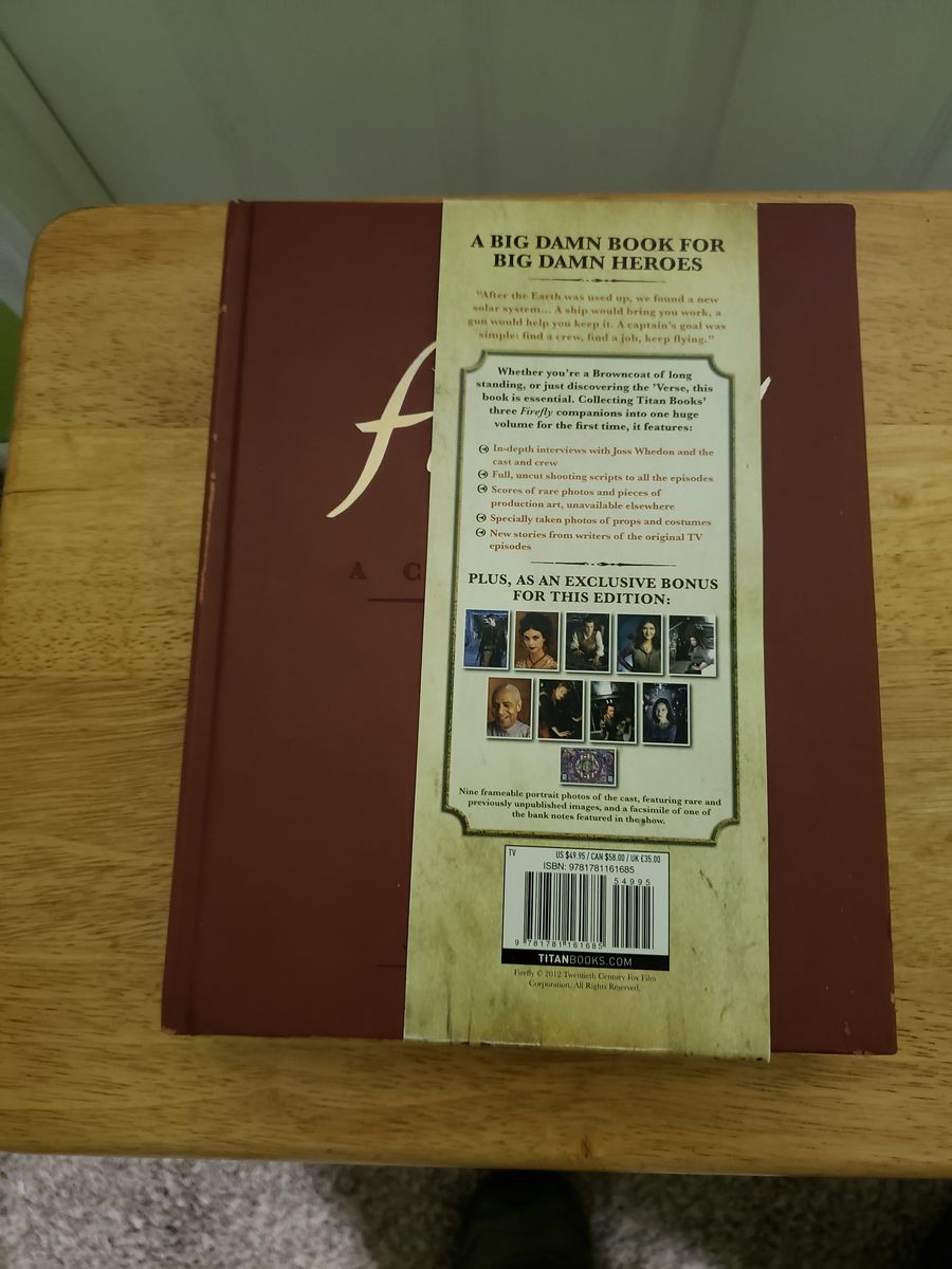 FIREFLY Companion with Highly Collectible Verse memorabilia, Photos, Verse Currency, Decals.