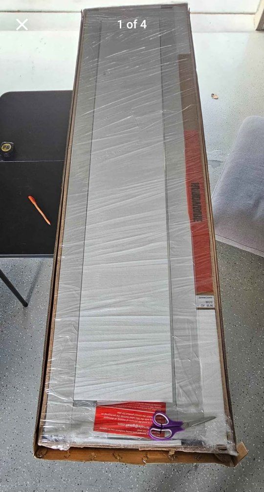 NEW 36" x 80" White Mirror Bifold Closet Doors (2 Panels)  #451