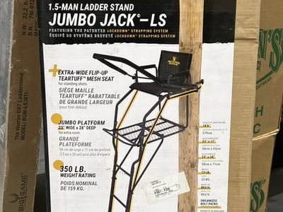 Rivers Edge Jumbo Jack-LS 1.5-Man Ladder Stand Lockdown Strapping System 350 Lb