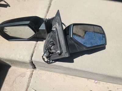 Black Side View Mirrors, Pair, Used - Sierra 1500/2500/3500