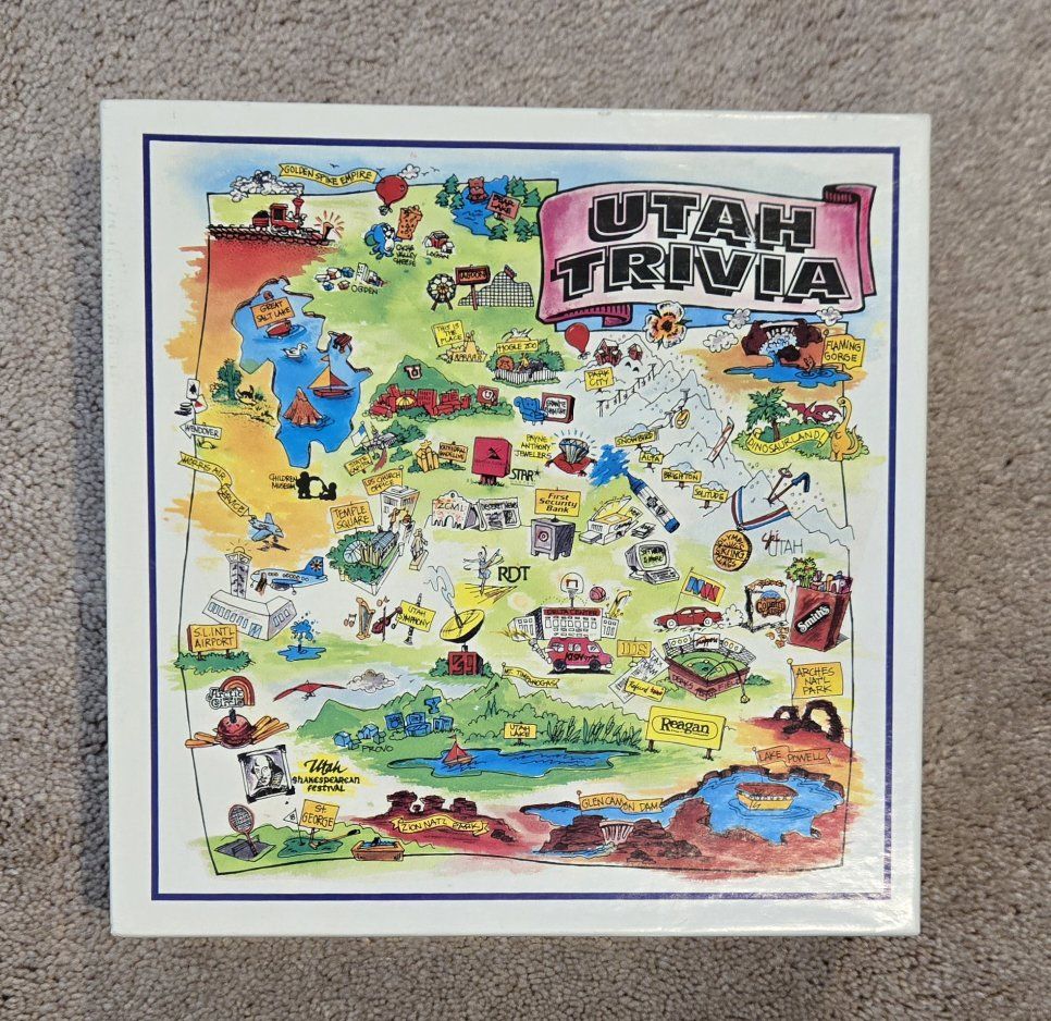 Utah Trivia Family Board Game Vintage 1992
