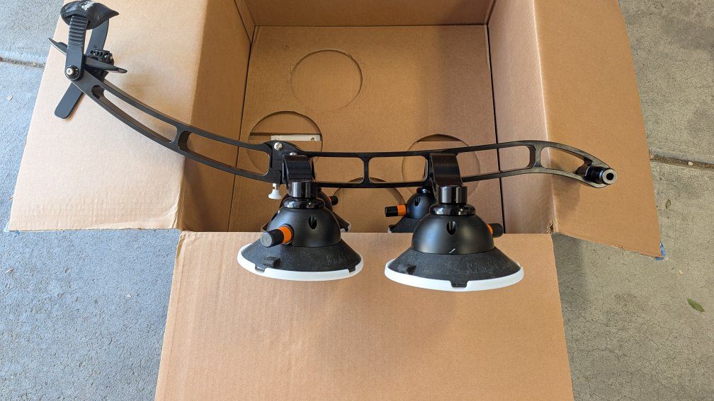 SeaSucker Komodo Suction Cup Mount Bike Rack - Black, 4-Cup Design