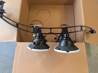 SeaSucker Komodo Suction Cup Mount Bike Rack - Black, 4-Cup Design
