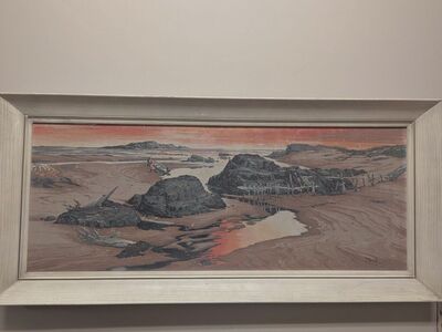 Panoramic Coastal Scene "Bunnell" – Canvas Print