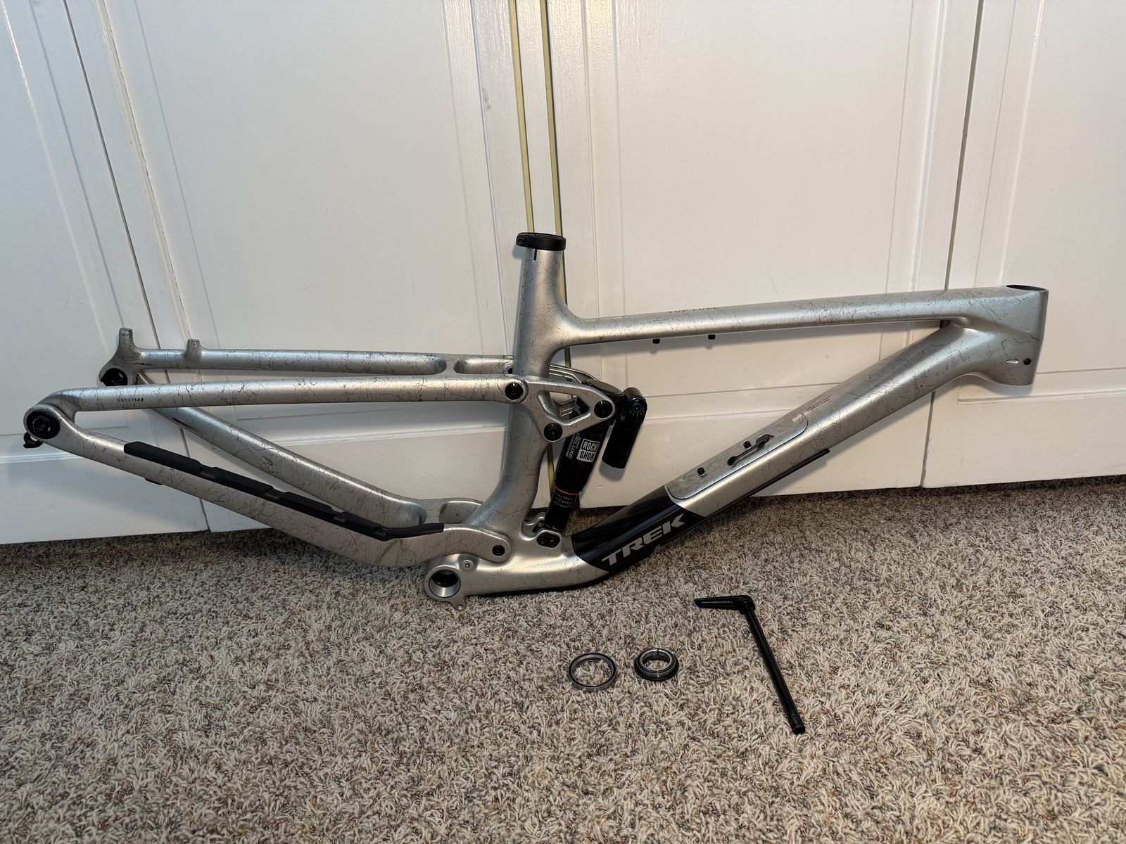 Trek Top Fuel Carbon M/L Silver/Black Frameset