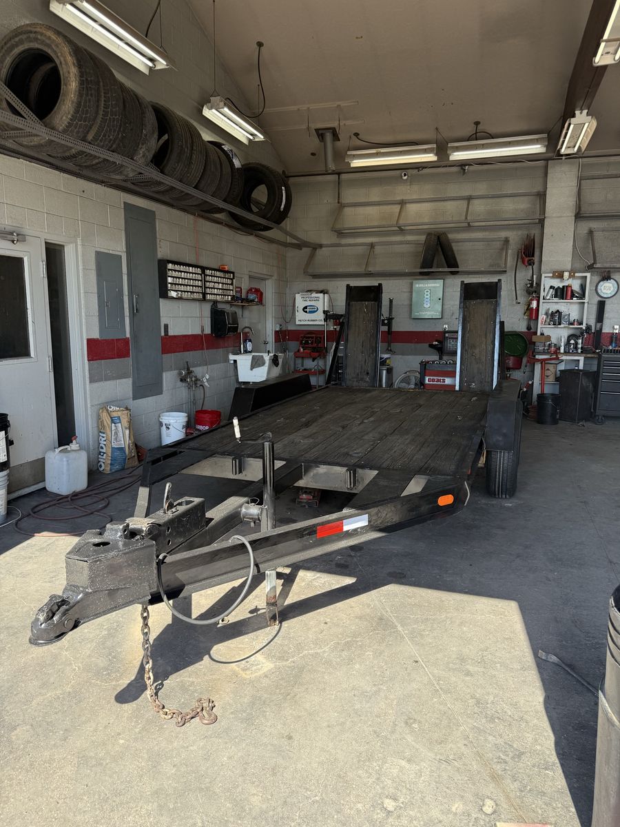 Heavy Duty Hauler Utility Trailer - Tandem Axle with Wooden Deck and Ramps