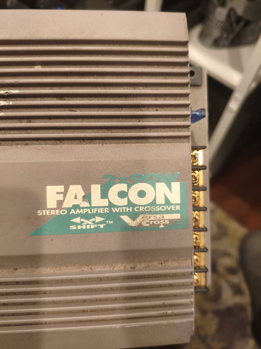 Car audio amplifier with crossover 90W X 2 channels