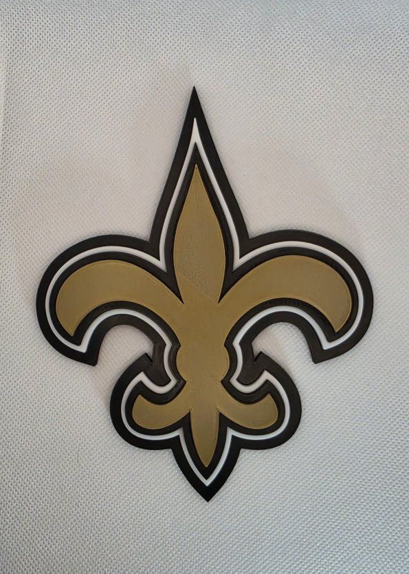 NFL New Orleans Saints 3D Printed Logo