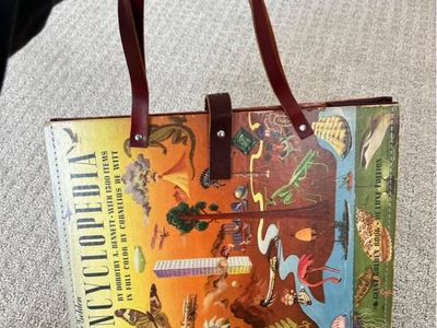 Vintage Encyclopedia Book Bag