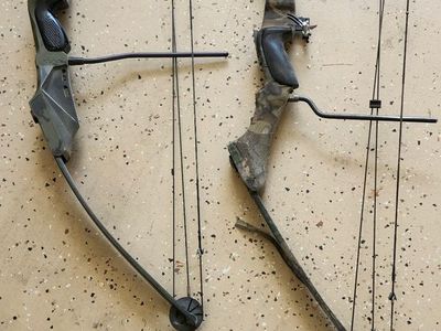 Pair of Compound Bows - One PSE Archery Phaser-Flite, One Camo Unknown Brand