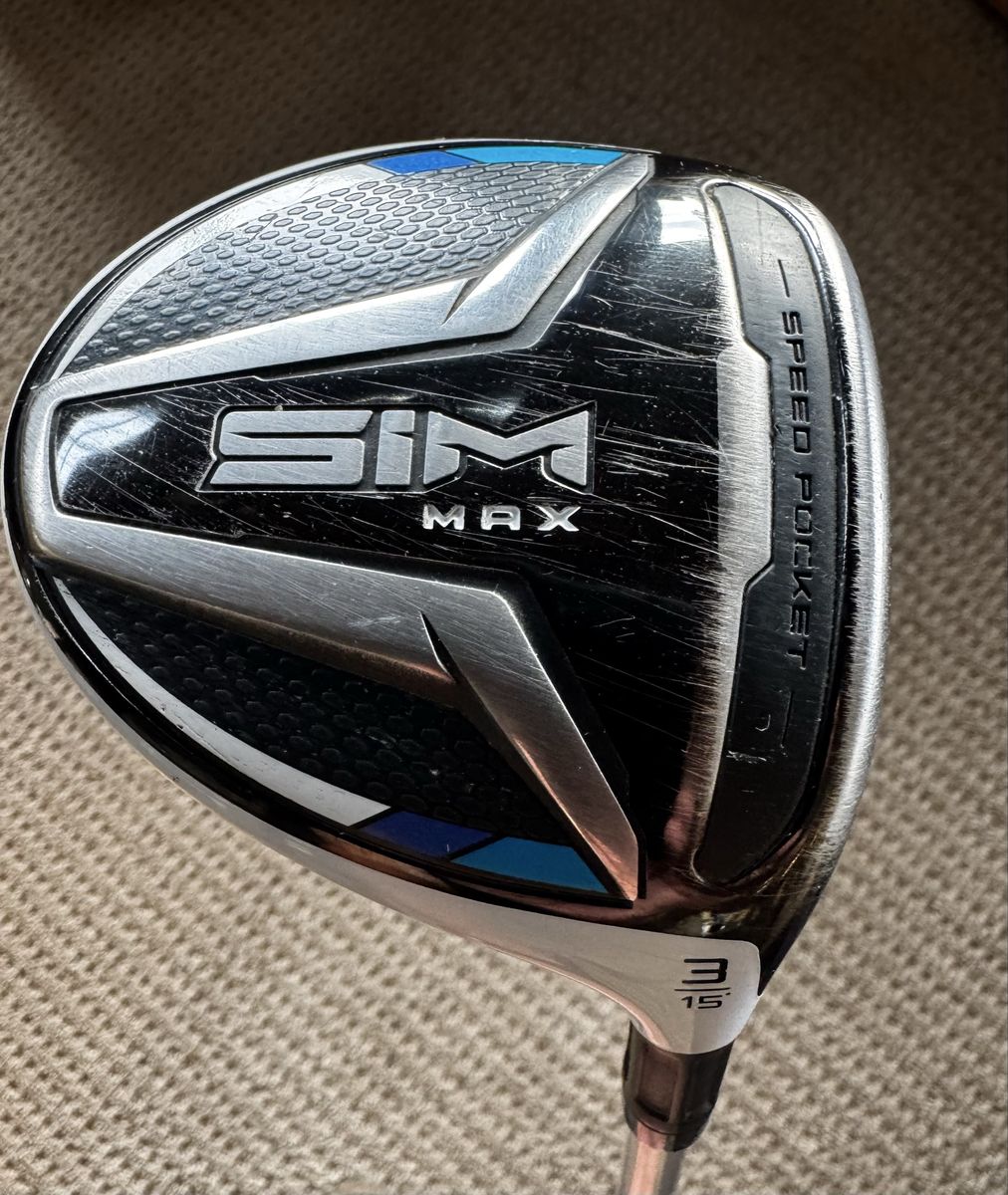 TaylorMade SIM Max 3-Wood 15° Golf Club - Mitsubishi Tensei 70gram stiff shaft