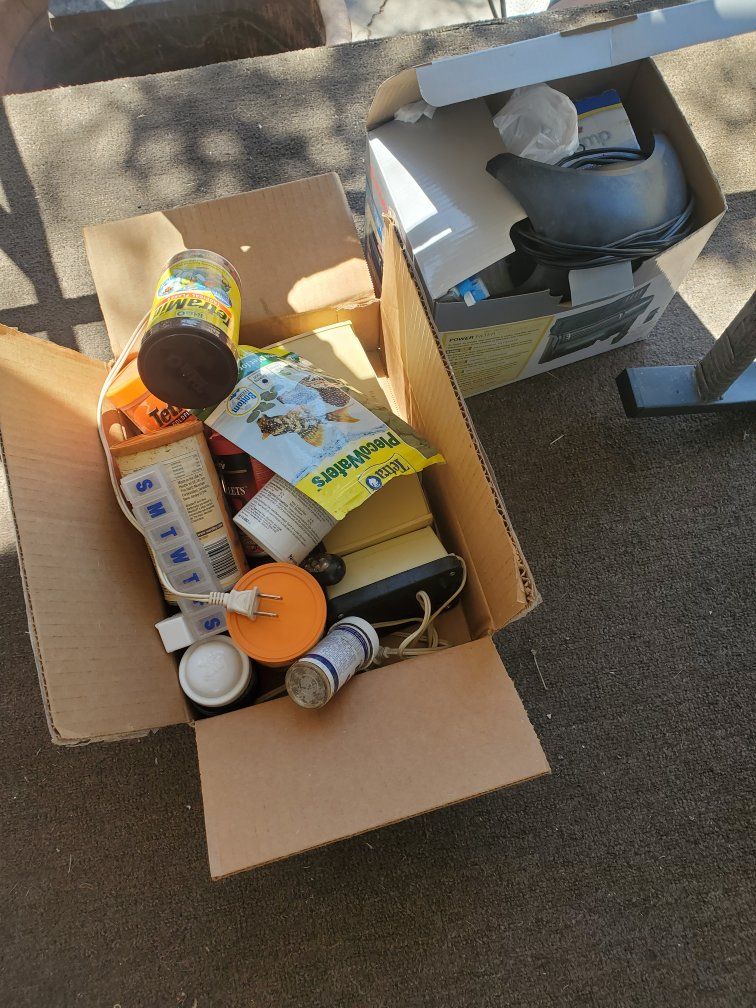 Assorted Pet Supplies & Fish Tank Equipment - Tetra Foods, Power Filter, Accessories