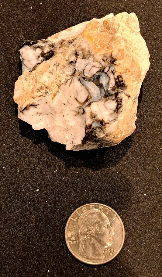 High Contrast Rough Dendritic Opal - 2.72 OZ